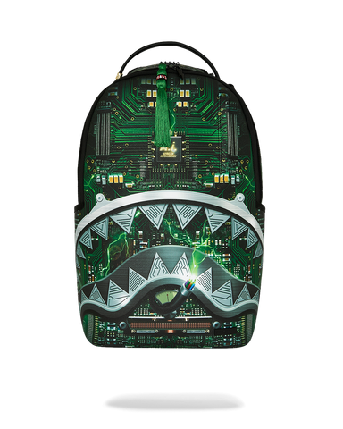 SPRAYGROUND A.I. AFRICAN INTELLIGENCE REWIRED & INSPIRED BACKPACK - SANDFLOWER COLLAB