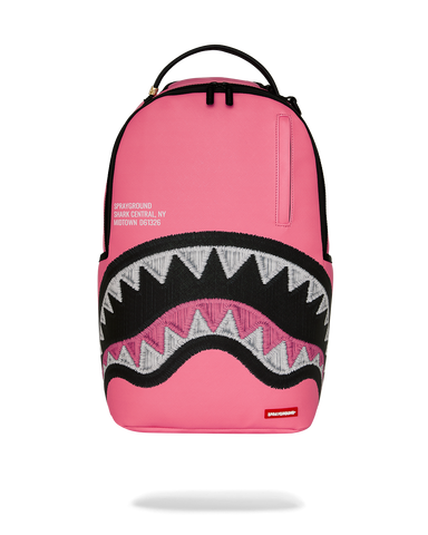 SPRAYGROUND SHARK CENTRAL EMBROIDERED EFFECT BACKPACK