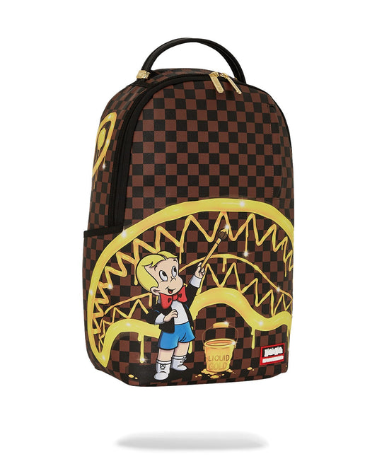 SPRAYGROUND Richie Rich Gold Sharkmouth Backpack DLXSV