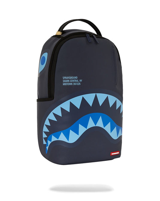 SPRAYGROUND Shark Central Midnight Blue Backpack DLXSV