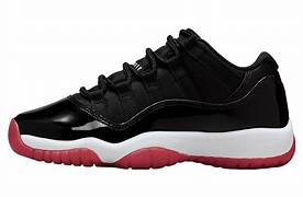 AIR JORDAN 11 RETRO LOW GS – Black/Varsity Red-white